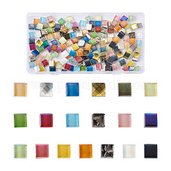 190 cabochon in vetro fai da te in 19 colori&nbsp;GGLA-BT0001-02