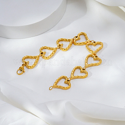 Стильные браслеты-цепочки из нержавеющей стали в форме сердца для женщин&nbsp;OP5600