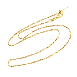 1 мм латунная цепочка-коробка с регулируемым слайдером ожерелья&nbsp;KK-H533-10B-G