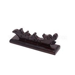 Portaescobillas de madera de pescado&nbsp;AJEW-WH0029-03
