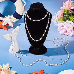 DIY пластиковые жемчужные овальные бисерные латунные звенья браслет-цепочка наборы для изготовления ожерелья&nbsp;DIY-TA0009-62