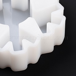 Moules en silicone de qualité alimentaire pour bougies en forme de flocon de neige&nbsp;DIY-L067-F02