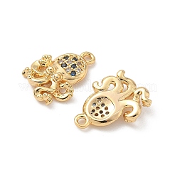Breloques en laiton avec zircone cubique de micro pave&nbsp;X1-KK-C099-01I-G