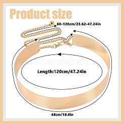40 mm breite Taillengürtel aus Eisen&nbsp;AJEW-WH0481-484B