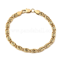 Armbänder mit spiralförmigen Gliedern aus Edelstahl 304 für Damen&nbsp;BJEW-K240-11G