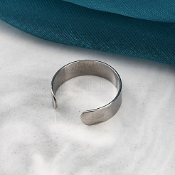 Anillos de puño abiertos de acero inoxidable 304&nbsp;RJEW-G335-01A