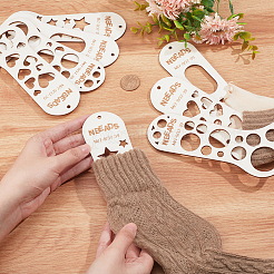 8 шт. 4 вида деревянных носков-блокираторов для вязания TOOL-NB0002-11