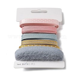 Ruban polyester 18 yards 6 couleurs&nbsp;SRIB-C001-B01