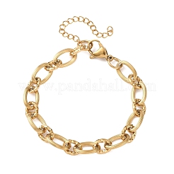 8 mm 304 Edelstahl-Ovalgliederarmbänder&nbsp;SA-CBA725A-27G
