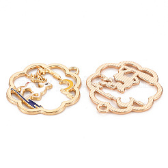 Подвески из экологически чистого сплава с эмалью&nbsp;LS-ENAM-T011-61-NR