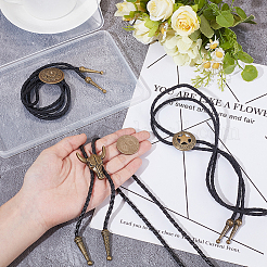 3 шт. 3 стиля ожерелья из сплава с подвеской в виде боло и лариата&nbsp;NJEW-CL0001-09