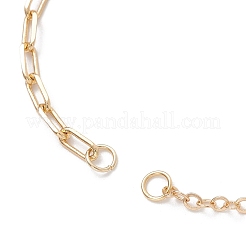 Изготовление браслета из латунной цепочки и скрепок&nbsp;AJEW-JB01466