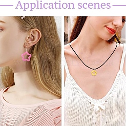 50 шт. Непрозрачные акриловые подвески&nbsp;MACR-YW0004-36