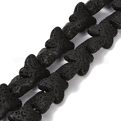 Бусы из натуральной лавы&nbsp;G-G347-02N