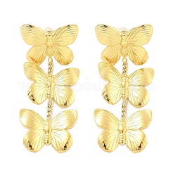 Pendientes de botón de acero inoxidable 304&nbsp;EJEW-S226-15G