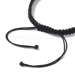 Braccialetti regolabili con perline intrecciate in filo di nylon&nbsp;BJEW-JB09770-02