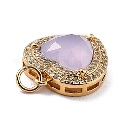 Кулоны из экологически чистой латуни с микропаве и кубическим цирконием&nbsp;ZIRC-H122-03G-01