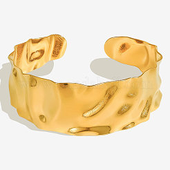 Браслеты-манжеты из нержавеющей стали 304 с кованым покрытием для женщин&nbsp;UI8260-2