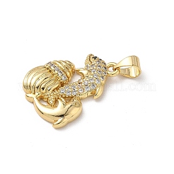 Латунные микро проложить кубического циркония подвески&nbsp;KK-D502-28A-G