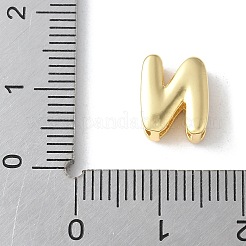Messing Micro Pave klare Zirkonia Initialen mehrreihige Glieder&nbsp;KK-S520-01G-14