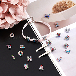 Slide charms rhinestone in lega &nbsp;ALRI-SC0001-08P