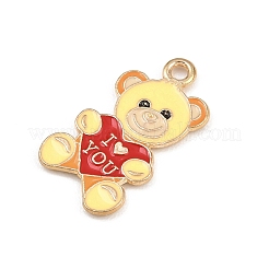 Подвески из сплава с эмалью ко дню святого валентина&nbsp;ENAM-I084-01KCG-31