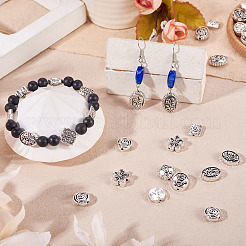 80шт 8 стиля бусины из сплава в тибетском стиле&nbsp;TIBEB-TA0001-31