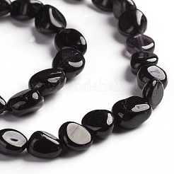 Natürliche schwarze Turmalin Perlen Stränge&nbsp;X-G-D0002-B39