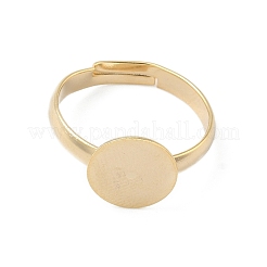 Регулируемая латунные сеттинги площадку кольцо&nbsp;KK-K414-10A-G