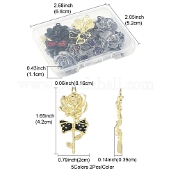 10 шт. подвески в готическом стиле из двухцветного сплава с эмалью&nbsp;FIND-FS0004-30