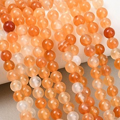 Природного сердолика нитей бисера&nbsp;G-N0006-6mm-17