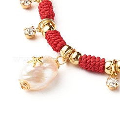 Bracciali in filo di nylon regolabili&nbsp;BJEW-JB06398