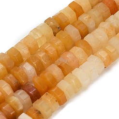 Естественный желтый авантюрин бисер нитей&nbsp;G-G317-A05-3x6mm