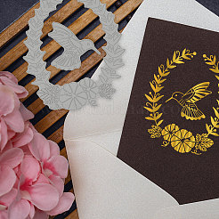 Металлические штампы из углеродистой стали с горячей фольгой&nbsp;DIY-WH0226-022