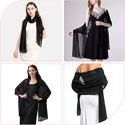 Шифоновая шаль для женщин&nbsp;AJEW-WH20077-042B