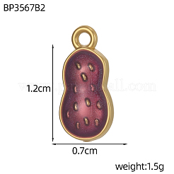 Подвески из нержавеющей стали 304 с эмалью&nbsp;STAS-OY011-01G