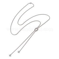 Колье-лариата с цепочкой из нержавеющей стали 304.&nbsp;NJEW-JN05886