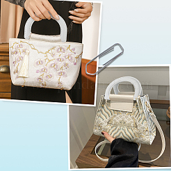 8 шт. 4-цветные ручки для сумок из искусственной кожи с D-образным кольцом&nbsp;FIND-BBC0004-42