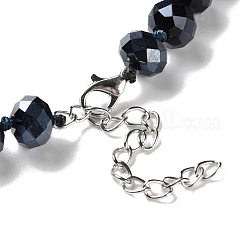 Летние ожерелья из бисера в стиле бохо из стекла и окрашенных натуральных ракушек NJEW-H047-08