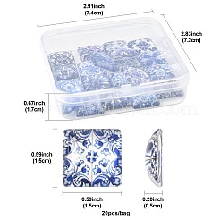 1 пакетик стеклянных кабошонов GGLA-FS0001-17