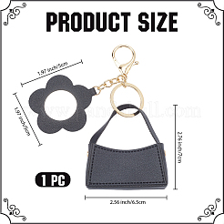 1 шт. портативный брелок для сумки из искусственной кожи&nbsp;AJEW-CL0001-64C