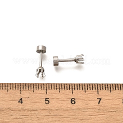 Фурнитура для сережек-гвоздиков из нержавеющей стали 304 STAS-F311-18P-01C