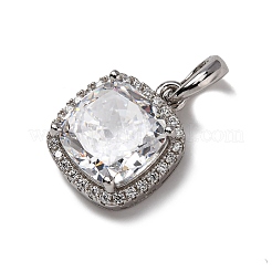 925 pendentif en argent sterling avec zircone cubique transparente&nbsp;STER-F063-01A-01