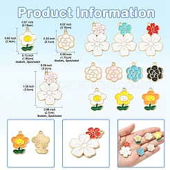 28шт 10 стиля подвески из сплава с эмалью&nbsp;ENAM-FS0002-16