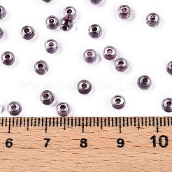 6/0 perline rotonde di vetro trasparenti all'interno colorate&nbsp;SEED-N006-004N