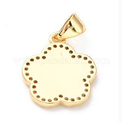 Латунные микро проложить кубического циркония подвески&nbsp;ZIRC-H120-02A-G