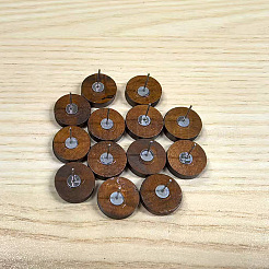Risultati dell'orecchino della vite prigioniera di legno con il perno dell'acciaio inossidabile&nbsp;WOOD-TAC0020-02