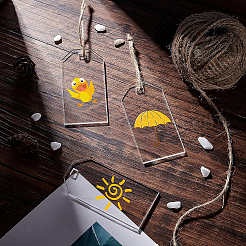 Прозрачные акриловые большие подвески&nbsp;TACR-BC0001-09