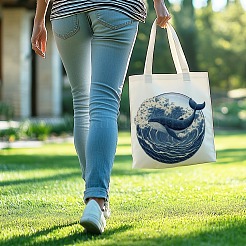 Borse tote in tela da donna&nbsp;ABAG-WH0056-002