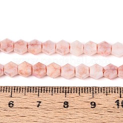 Антикоррозийные гальванические стеклянные бусины&nbsp;GLAA-T028-6mm-02I